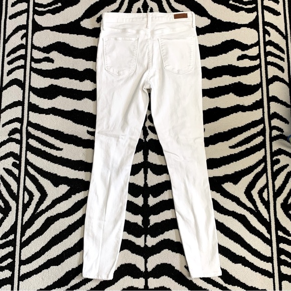 A&F Simone High Rise Super Skinny Distressed White Jeans Size 4 - Picture 4 of 9